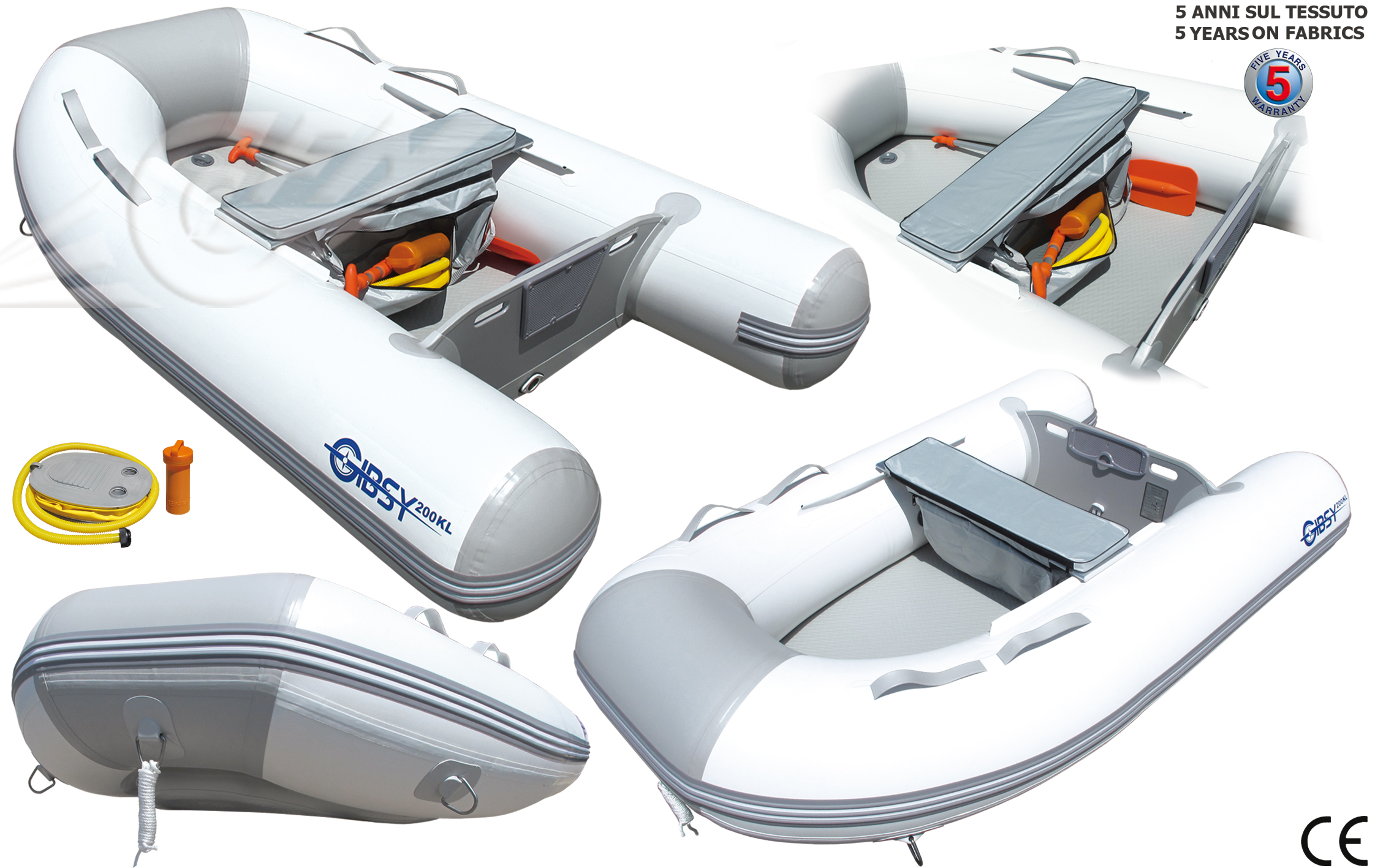 GFN BATTELLO GIBSY 249 " KING LIGHT " INFLATABLE BOAT