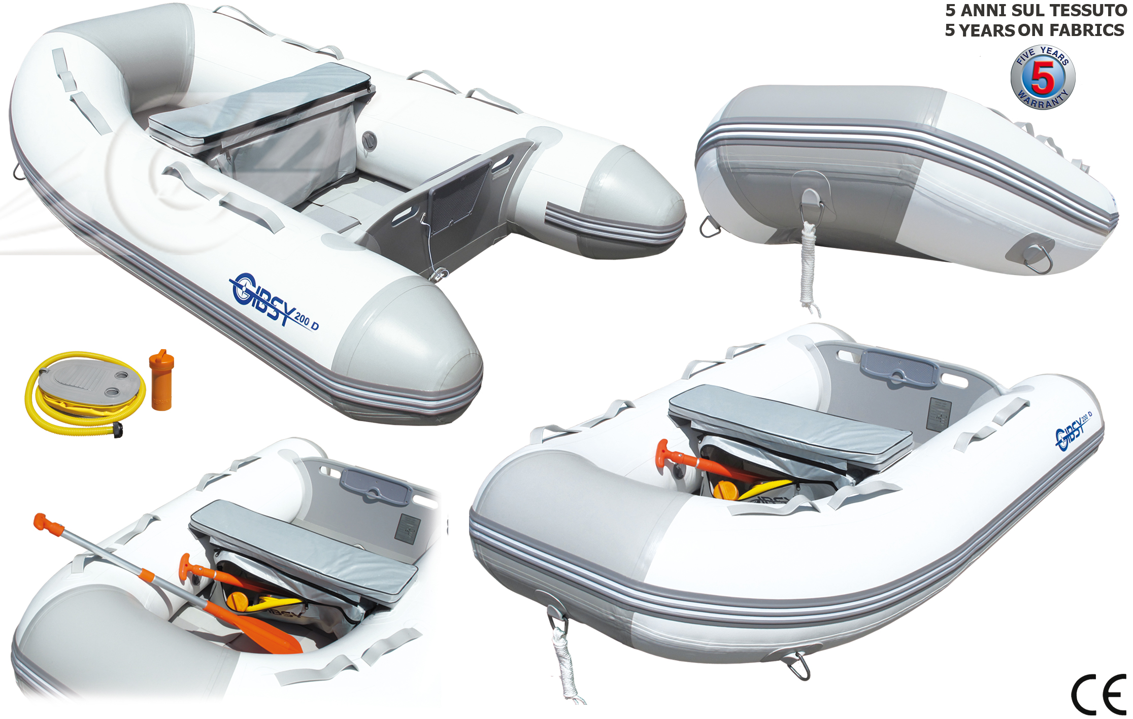 GFN BATTELLO GIBSY 249 "D" INFLATABLE BOAT