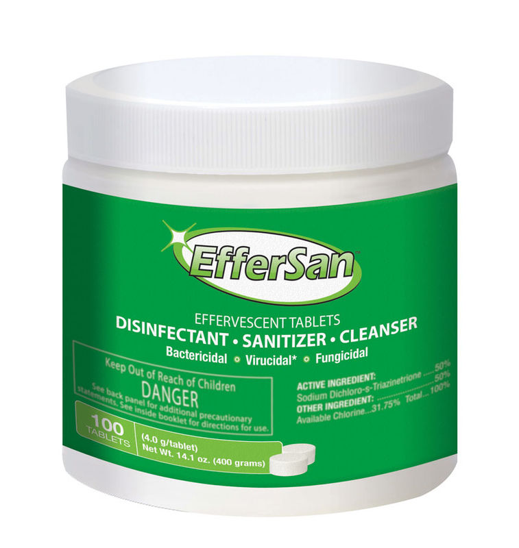 EFFERSAN EFFERVESENT WASTEWATER DISINFECTANT AND SANITIZER-100 TABLET