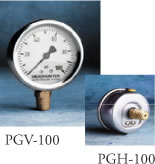 PGH-100 PRESSURE GAUGE, OIL FILLED, HORIZONTAL