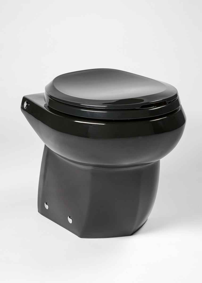 RFE-7 ROYAL FLUSH ESPRESSO TOILET - THUNDER GREY W/ CHROME TRIM