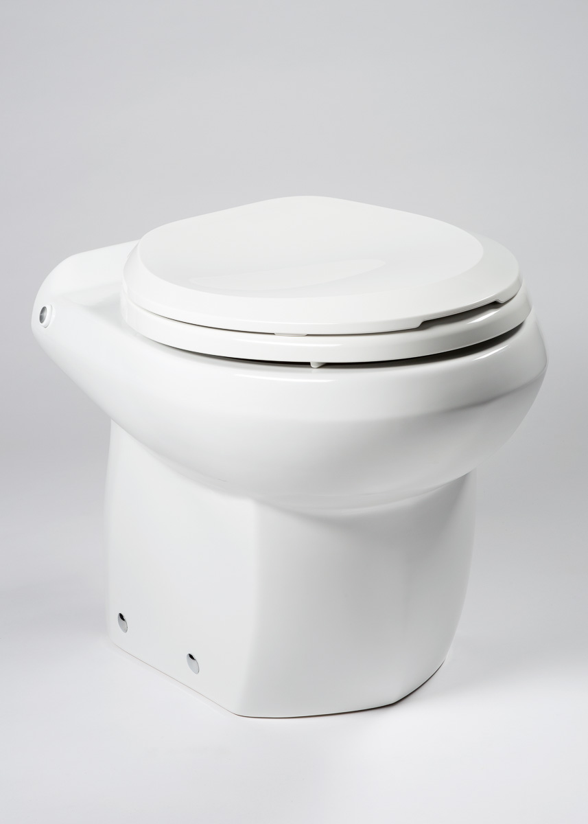 RFB-9 ROYAL FLUSH BRAVO TOILET - BLACK W/ CHROME TRIM